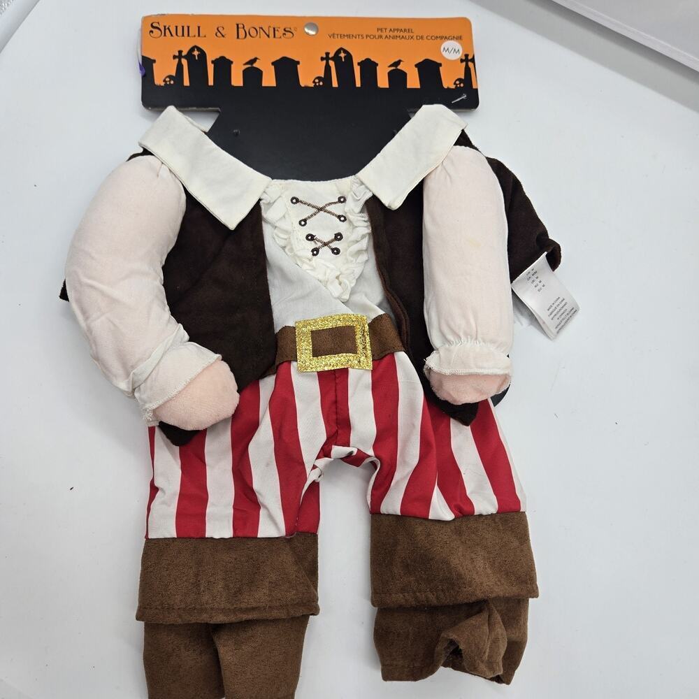 Pirate Captain Pet Costume Outfit MEDIUM Dog Beagle Corgi NEW